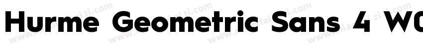 Hurme Geometric Sans 4 W00 SmBd字体转换